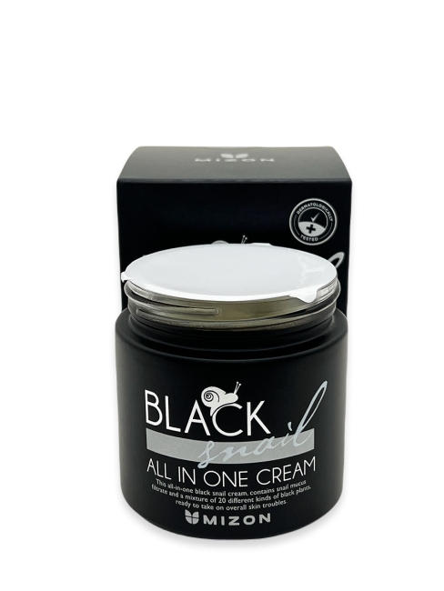 MIZON Крем для лица с экстрактом черной улитки Black Snail All In One Cream, 75 мл MIZON Крем для лица с экстрактом черной улитки Black Snail All In One Cream, 75 мл