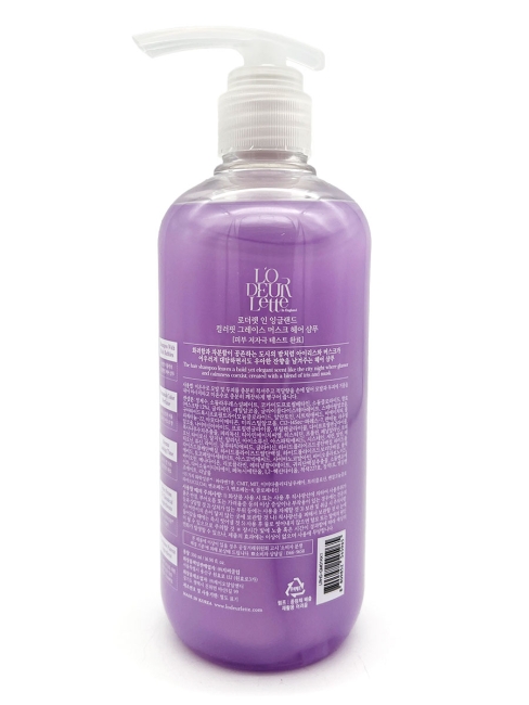 L'odeurlette Парфюмированный шампунь для волос с ароматом белого мускуса Colorfit Grace Musk Hair Shampoo, 500 мл L'odeurlette Парфюмированный шампунь для волос с ароматом белого мускуса Colorfit Grace Musk Hair Shampoo, 500 мл