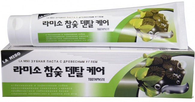 LA MISO Hardwood Charcoal Dental Care Toothpaste Зубная паста с древесным углем, 150 г