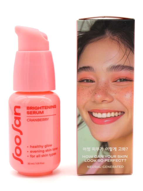 SOOSAN Выравнивающая тон сыворотка с экстрактом клюквы Brightening Serum With Cranberry, 30 мл