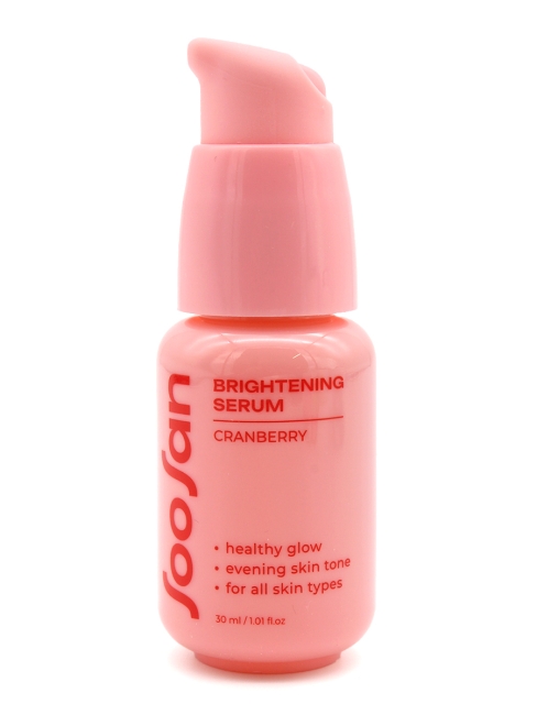 SOOSAN Выравнивающая тон сыворотка с экстрактом клюквы Brightening Serum With Cranberry, 30 мл