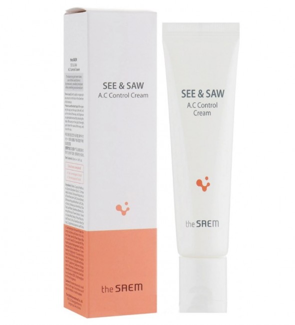 The Saem Крем для контроля чистоты и жирности кожи SEE & SAW AC CONTROL CREAM, 50 мл The Saem Крем для контроля чистоты и жирности кожи SEE & SAW AC CONTROL CREAM, 50 мл