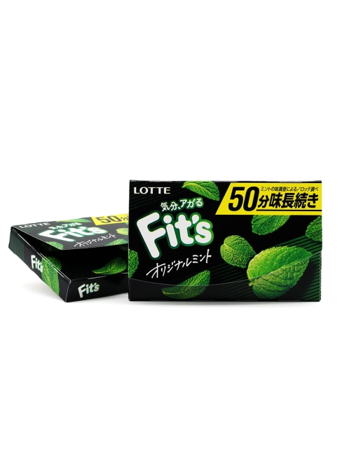 LOTTE Жевательная резинка мятная 2 пачки Fit's Original Mint, 2 x 24.6 г LOTTE Жевательная резинка мятная 2 пачки Fit's Original Mint, 2 x 24.6 г