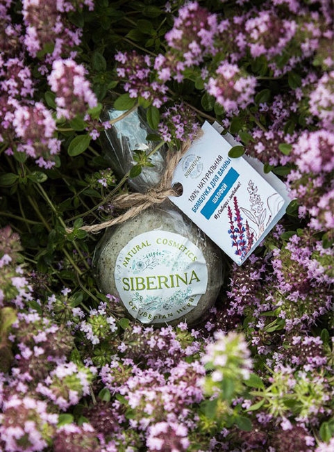 Siberina Бомбочка для ванны Шалфей, 80 г