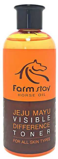 FarmStay Jeju Mayu Visible Defference Toner Тонер с лошадиным маслом, 350 мл
