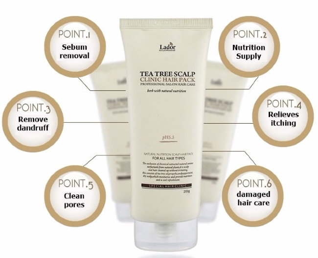 La'dor Маска-пилинг для кожи головы с чайным деревом Tea Tree Scalp Hair Pack, 200 мл La'dor Маска-пилинг для кожи головы с чайным деревом Tea Tree Scalp Hair Pack, 200 мл