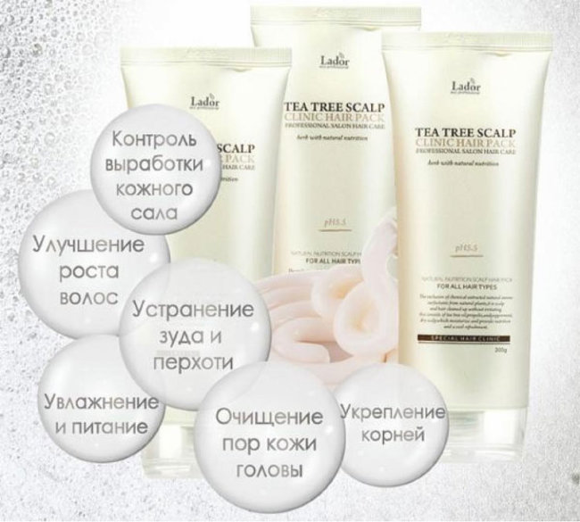 La'dor Маска-пилинг для кожи головы с чайным деревом Tea Tree Scalp Hair Pack, 200 мл La'dor Маска-пилинг для кожи головы с чайным деревом Tea Tree Scalp Hair Pack, 200 мл