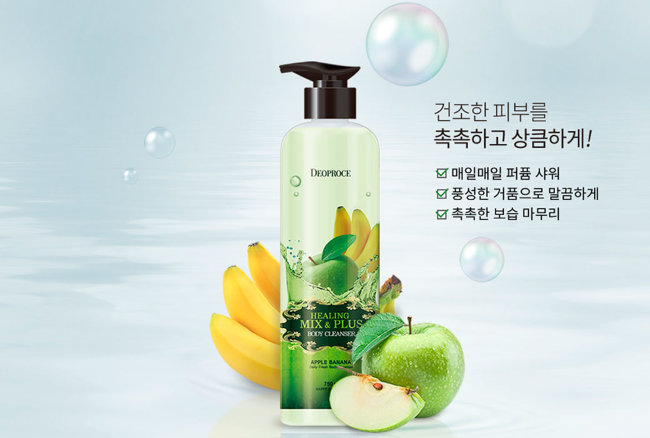 Deoproce Healing Mix & Plus Body Cleanser Apple Banana Гель для душа Яблочно-банановый, 750 г Deoproce Healing Mix & Plus Body Cleanser Apple Banana Гель для душа Яблочно-банановый, 750 г