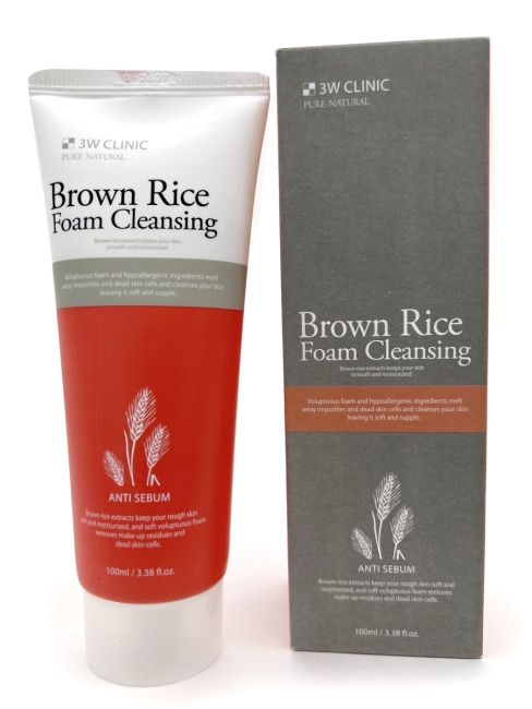 3W Clinic Пенка для умывания лица с экстрактом бурого риса Brown Rice Foam Cleansing, 100 мл 3W Clinic Пенка для умывания лица с экстрактом бурого риса Brown Rice Foam Cleansing, 100 мл