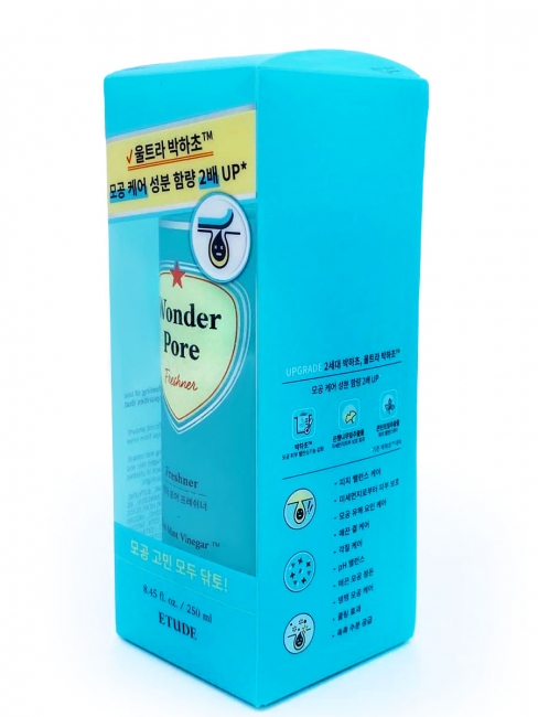 ETUDE Тонер для очищения пор Wonder Pore Freshner Ultra Mint Vinegar, 250 мл ETUDE Тонер для очищения пор Wonder Pore Freshner Ultra Mint Vinegar, 250 мл