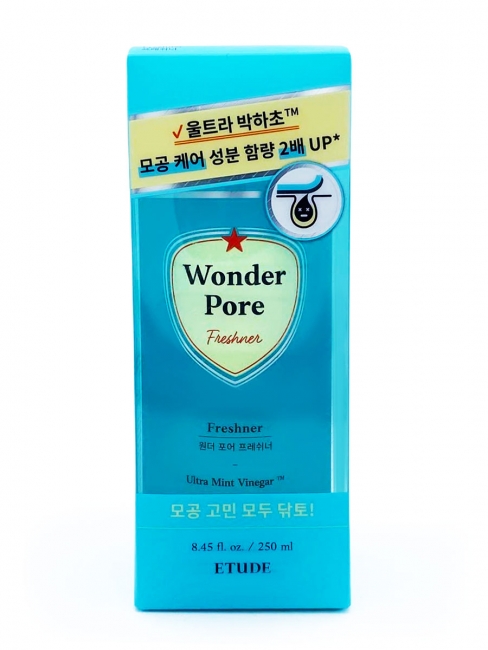 ETUDE Тонер для очищения пор Wonder Pore Freshner Ultra Mint Vinegar, 250 мл ETUDE Тонер для очищения пор Wonder Pore Freshner Ultra Mint Vinegar, 250 мл
