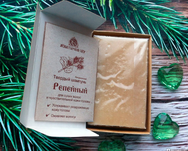 Kleona Твердый шампунь Репейный, 85 г