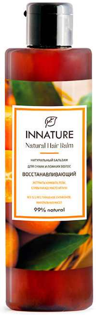 Innature Бальзам натуральный Восстанавливающий для сухих и ломких волос, 250 мл Innature Бальзам натуральный Восстанавливающий для сухих и ломких волос, 250 мл