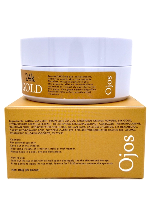 Ojos Патчи под глаза гидрогелевые омолаживающие с золотом Hydrogel Revitalazing 24K Gold Eye Patch, 60 шт