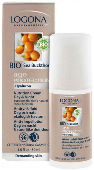 Logona Age Protection Крем питательный против морщин  День & Ночь с Био-Облепихой, 30 мл