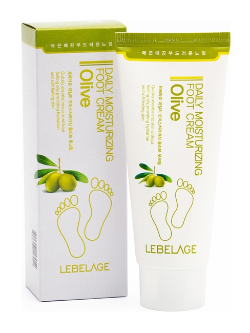 Lebelage Увлажняющий крем для ног с экстрактом оливы Daily Moisturizing Olive Foot Cream, 100 мл Lebelage Увлажняющий крем для ног с экстрактом оливы Daily Moisturizing Olive Foot Cream, 100 мл