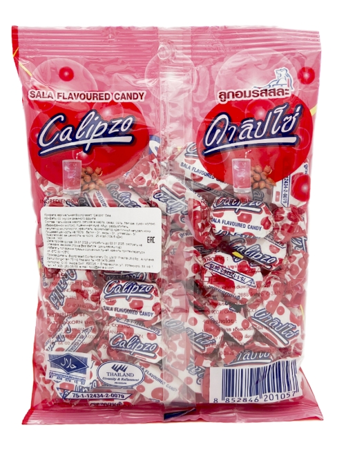 Boonprasert Конфеты карамель жевательная со вкусом змеиного фрукта Calipzo Sala Flavoured Candy (50 шт), 140 г