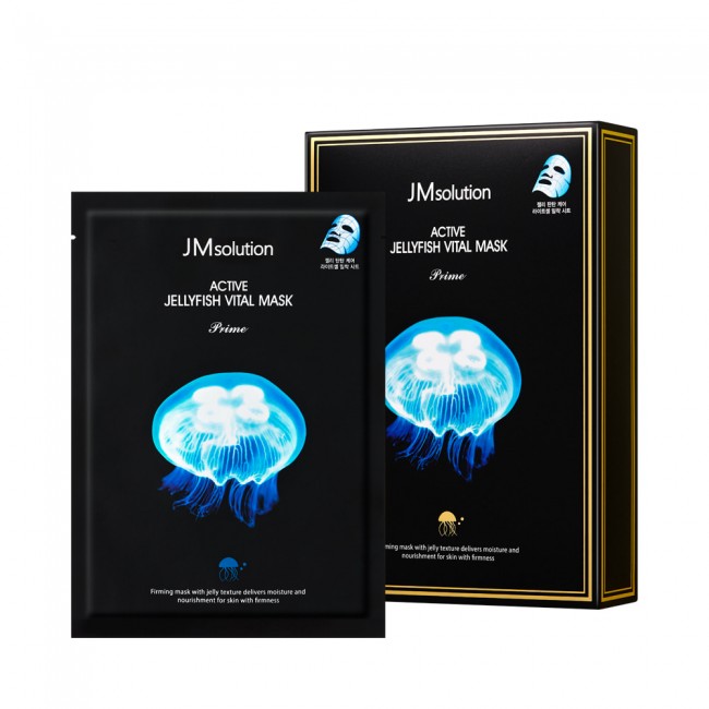 JMsolution Комплект ультратонких тканевых масок с экстрактом медузы Active Jellyfish Vital Mask Prime, 10 шт*30 мл