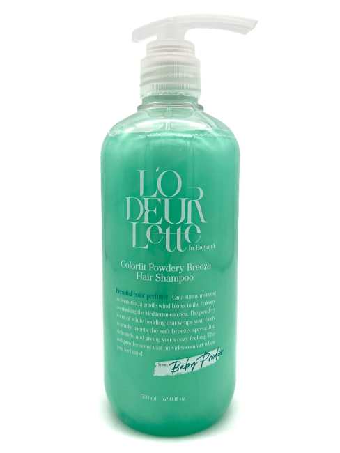 L'odeurlette Парфюмированный шампунь для волос с ароматом бергамота и детской присыпки Colorfit Powdery Breeze Hair Shampoo, 500 мл L'odeurlette Парфюмированный шампунь для волос с ароматом бергамота и детской присыпки Colorfit Powdery Breeze Hair Shampoo, 500 мл
