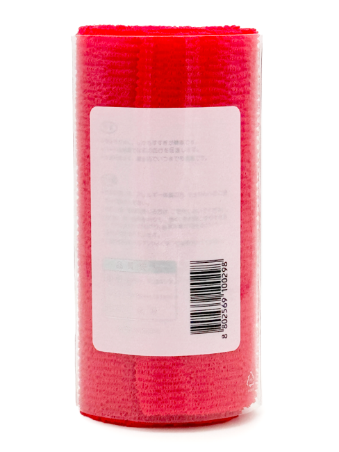 Sungbo Cleamy Мочалка для тела с плетением «Волна» в рулоне жесткая Красная Roll-Wave Shower Towel Red 28х95 см, 1 шт