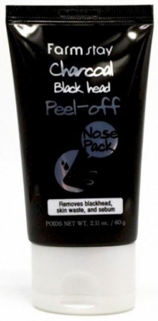 FarmStay Charcoal Black Head Peel-off Nose Pack Отшелушивающая маска с углем для носа, 60 мл FarmStay Charcoal Black Head Peel-off Nose Pack Отшелушивающая маска с углем для носа, 60 мл