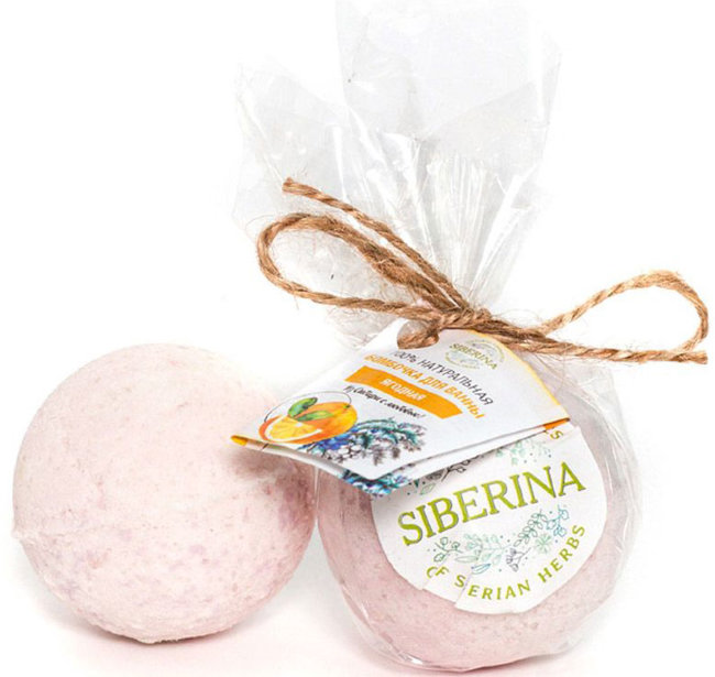 Siberina Бомбочка для ванны Ягодная, 80 г