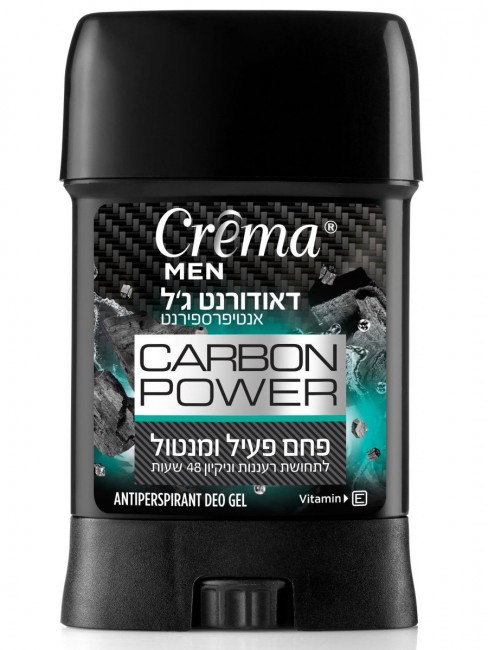 Crema Men Мужской дезодорант-гель с витамином E Carbon Power Antiperspirant Deo Gel, 70 мл Crema Men Мужской дезодорант-гель с витамином E Carbon Power Antiperspirant Deo Gel, 70 мл