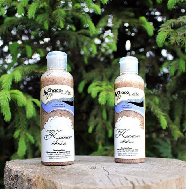 ChocoLatte Гель-пенка для умывания Клининг-Тайм (со скрабом) очищение и сужение пор, 100 мл