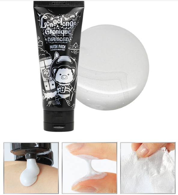 Elizavecca Hell Pore Longolongo Gronique Diamond Mask Pack Маска пленка с алмазной пудрой, 100 мл