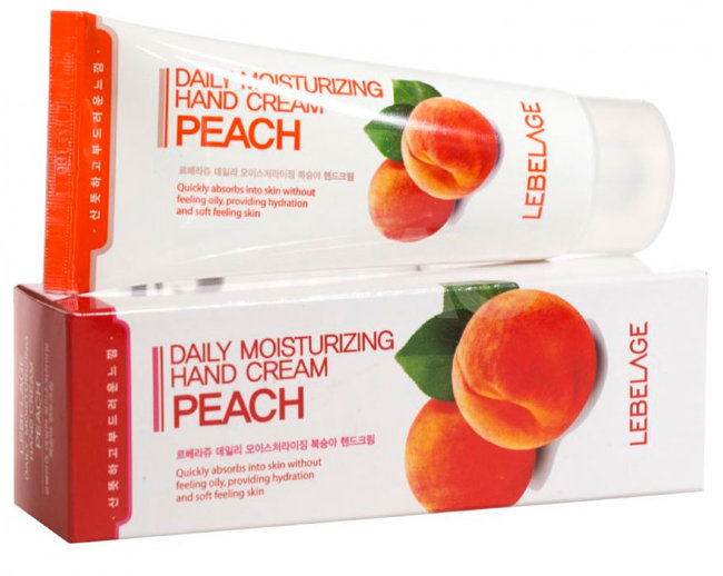 Lebelage Daily Moisturizing Peach Hand Cream Крем для рук увлажняющий с экстрактом персика, 100 мл
