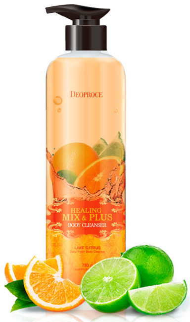 Deoproce Healing Mix & Plus Body Cleanser Lime Citrus Гель для душа Лимон и Цитрус, 750 г Deoproce Healing Mix & Plus Body Cleanser Lime Citrus Гель для душа Лимон и Цитрус, 750 г