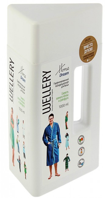 Wellery Home Dream Кондиционер для белья аромат Зеленого яблока и грейпфрута, 1 л Wellery Home Dream Кондиционер для белья аромат Зеленого яблока и грейпфрута, 1 л