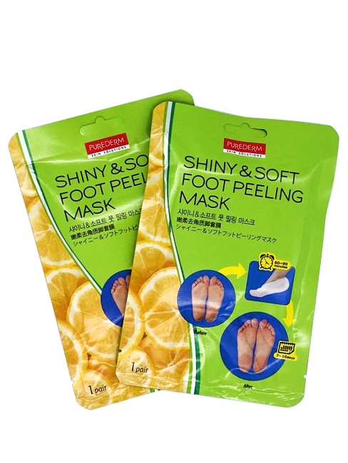 Purederm Отшелушивающая маска-пилинг для ног Shiny & Soft Foot Peeling Mask, 34 г Purederm Отшелушивающая маска-пилинг для ног Shiny & Soft Foot Peeling Mask, 34 г