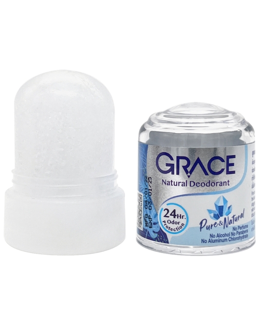 Grace Дезодорант кристаллический 100% натуральный Deodorant 100% Pure and Natural, 50 г Grace Дезодорант кристаллический 100% натуральный Deodorant 100% Pure and Natural, 50 г