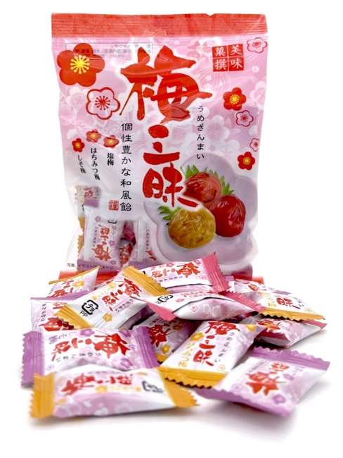 PINE Карамель леденцовая "Сливовое Трио" три вкуса Plum Blossoms, 2 уп*85 г