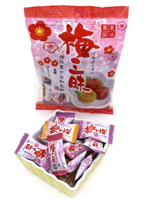 PINE Карамель леденцовая "Сливовое Трио" три вкуса Plum Blossoms, 2 уп*85 г