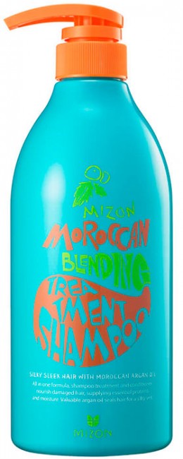 MIZON Moroccan Treatment Shampoo Шампунь с марокканским аргановым маслом, 750 мл MIZON Moroccan Treatment Shampoo Шампунь с марокканским аргановым маслом, 750 мл