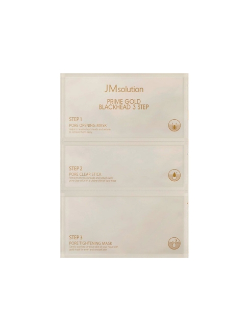 JMsolution Маска для лица против черных точек с коллоидным золотом Prime Gold Blackhead 3 Step, 1 шт JMsolution Маска для лица против черных точек с коллоидным золотом Prime Gold Blackhead 3 Step, 1 шт