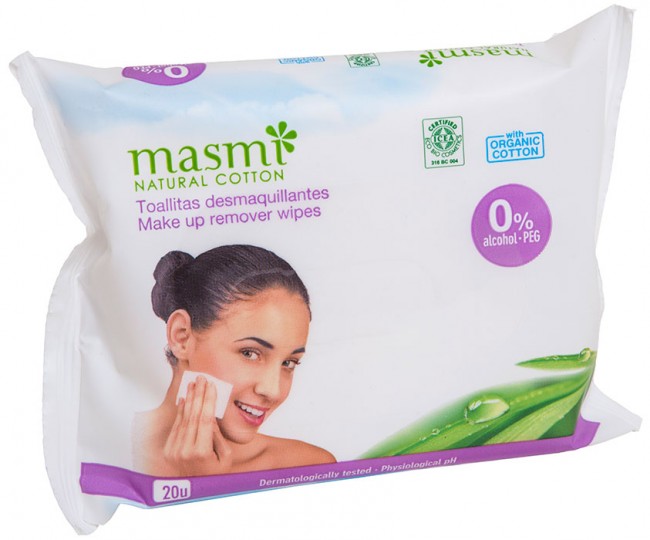 Masmi Органические влажные гигиенические салфетки для снятия макияжа, 20 шт Masmi Органические влажные гигиенические салфетки для снятия макияжа, 20 шт