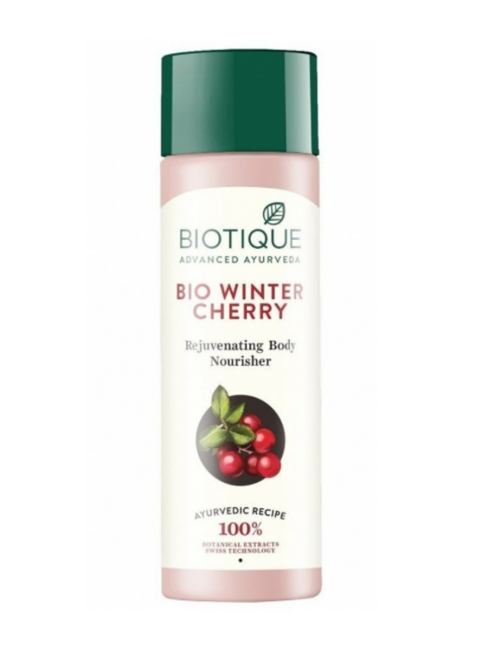 Biotique Лосьон для тела омолаживающий увлажняющий Bio Winter Cherry Rejuvenating Body Nourisher, 180 мл Biotique Лосьон для тела омолаживающий увлажняющий Bio Winter Cherry Rejuvenating Body Nourisher, 180 мл