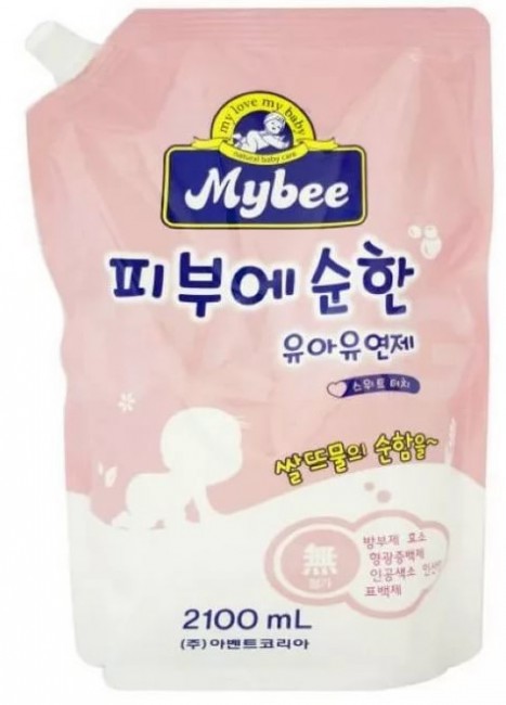 Mybee Концентрированный кондиционер для детского белья Майлд Свит Майби, 2,1 л Mybee Концентрированный кондиционер для детского белья Майлд Свит Майби, 2,1 л