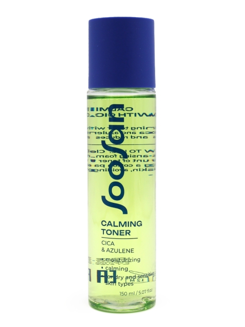SOOSAN Успокаивающий тонер с центеллой и азуленом Calming Toner With Cica & Azulen, 150 мл