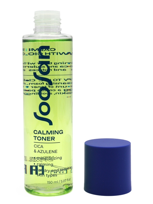 SOOSAN Успокаивающий тонер с центеллой и азуленом Calming Toner With Cica & Azulen, 150 мл