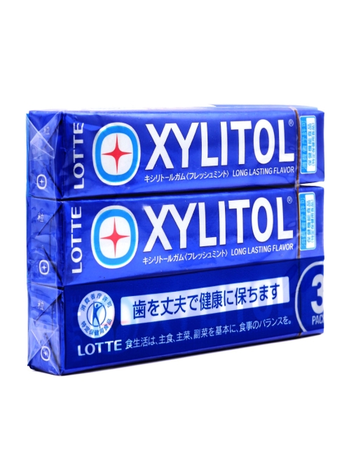 LOTTE Жевательная резинка с ксилитом Освежающая мята Xylitol Fresh Mint 3P, 3 шт х 21 г LOTTE Жевательная резинка с ксилитом Освежающая мята Xylitol Fresh Mint 3P, 3 шт х 21 г