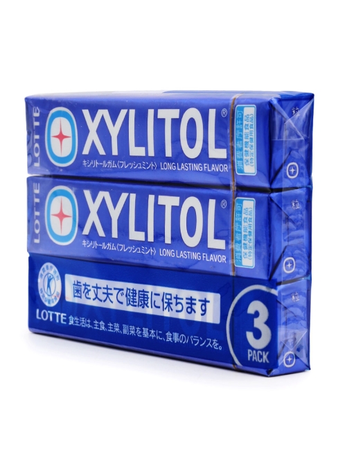 LOTTE Жевательная резинка с ксилитом Освежающая мята Xylitol Fresh Mint 3P, 3 шт х 21 г LOTTE Жевательная резинка с ксилитом Освежающая мята Xylitol Fresh Mint 3P, 3 шт х 21 г