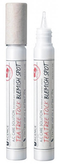 MIZON Acence Tea Tree Tock Blemish Spot Точечное средство для лечения акне с экстрактом чайного дерева, 15 мл