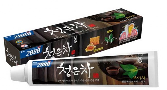 KeraSys Dental Clinic 2080 Cheong-en-cha Зубная паста Восточный Чай Пуэр, 120 г