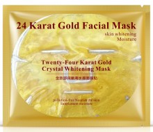 Bioaqua Crystal 24 Karat Gold Facial Mask Гидрогелевая маска с 24К золотом, 60 г
