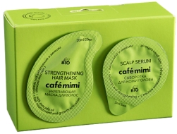 Кафе Красоты le Cafe Mimi Маска 2в1 Питание и активизация роста волос с маслом авокадо, 15 мл + 5 мл + шапочка