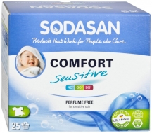 Sodasan Comfort Sensitive Стиральный порошок-концентрат для стирки детских изделий из белых и цветных тканей и для чувствительной кожи, 1,2 кг Sodasan Comfort Sensitive Стиральный порошок-концентрат для стирки детских изделий из белых и цветных тканей и для чувствительной кожи, 1,2 кг